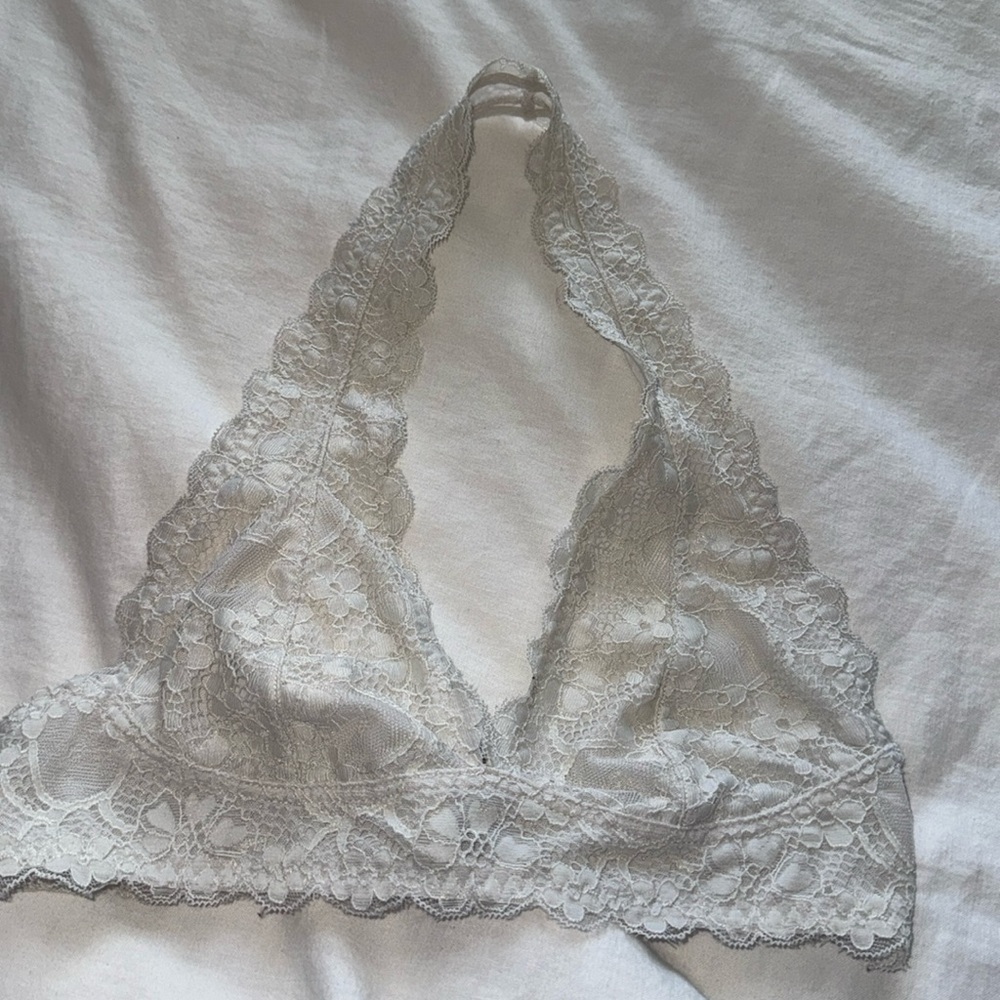 Free People Intimately, lace halter bralette, size small
